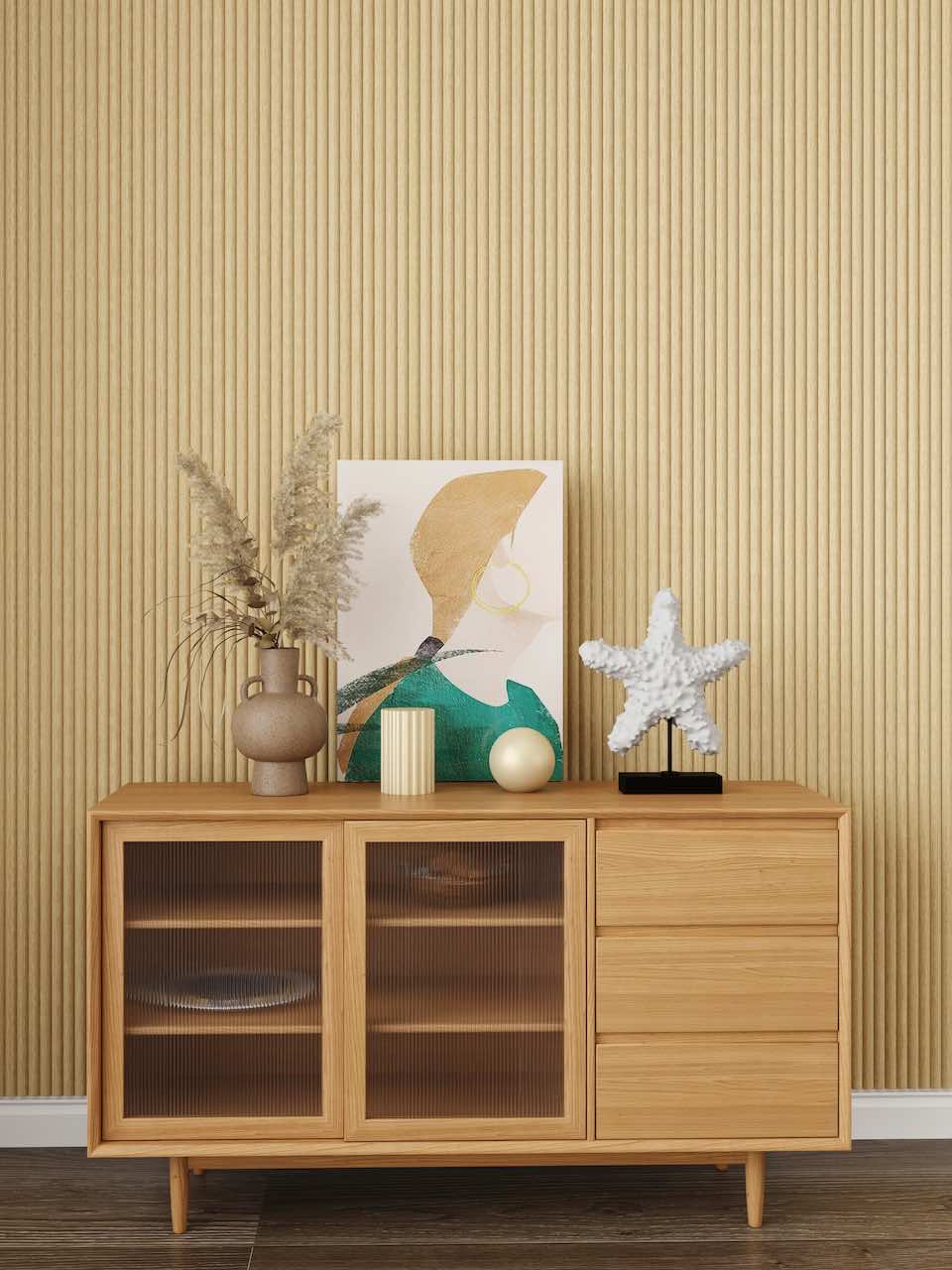 Vertiwood Light Oak Flexible Fluted