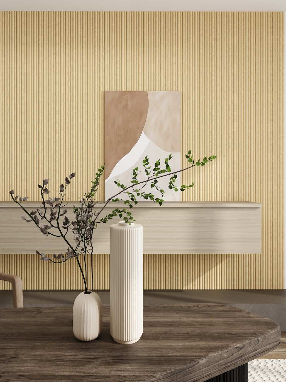 Vertiwood Light Oak Flexible Fluted